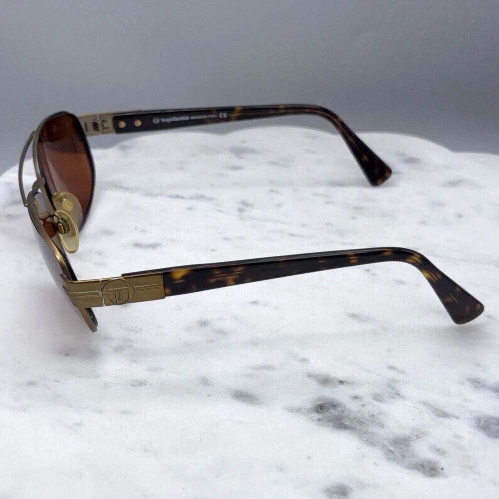 Sergio Tacchini ST 1060-S T8060-S-P Large Bronze Gold Sunglasses Frames Only 140 - Picture 5 of 10